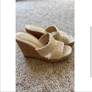 Jessica Simpson Crochet Wedges